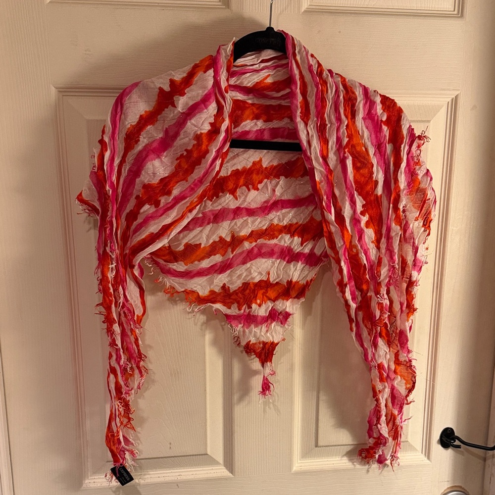 Express Pink and Orange Scarf